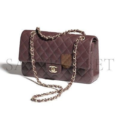 CHANEL CLASSIC FLAP 11.12 HANDBAG DARK BROWN A01112 (25.5*15.5*6.5cm)